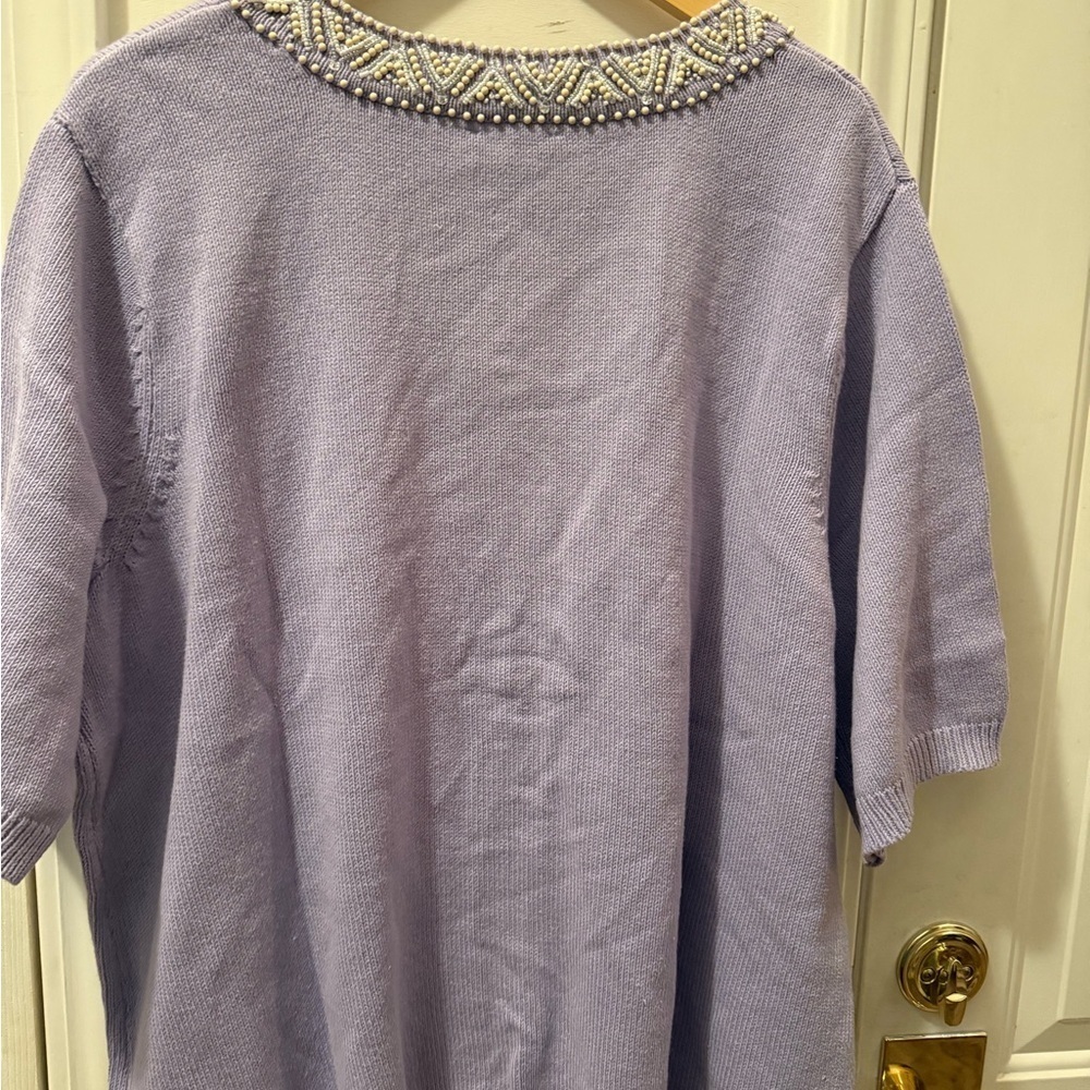 New Isaac Mizrahi Live Beaded Cardigan - Picture 7 of 10